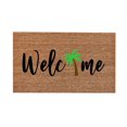 thumbnail image 1 of ¡Oferta especial! Alfombra Leott "Bienvenido a la Jungla", divertida alfombra verde hoja, decoración para el hogar, alfombra de bienvenida para exteriores, alfombra flocada, "Sé amable o sé amable",, 1 of 4