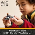 thumbnail image 4 of LEGO Star Wars Plo Koon’s Jedi Starfighter Microfighter Kids Toy - Building Toy for Pretend Play - Clone Wars Playset and Room Decor for Boys and Girls, Ages 6+ - Birthday Gift Idea - 75400, 4 of 10