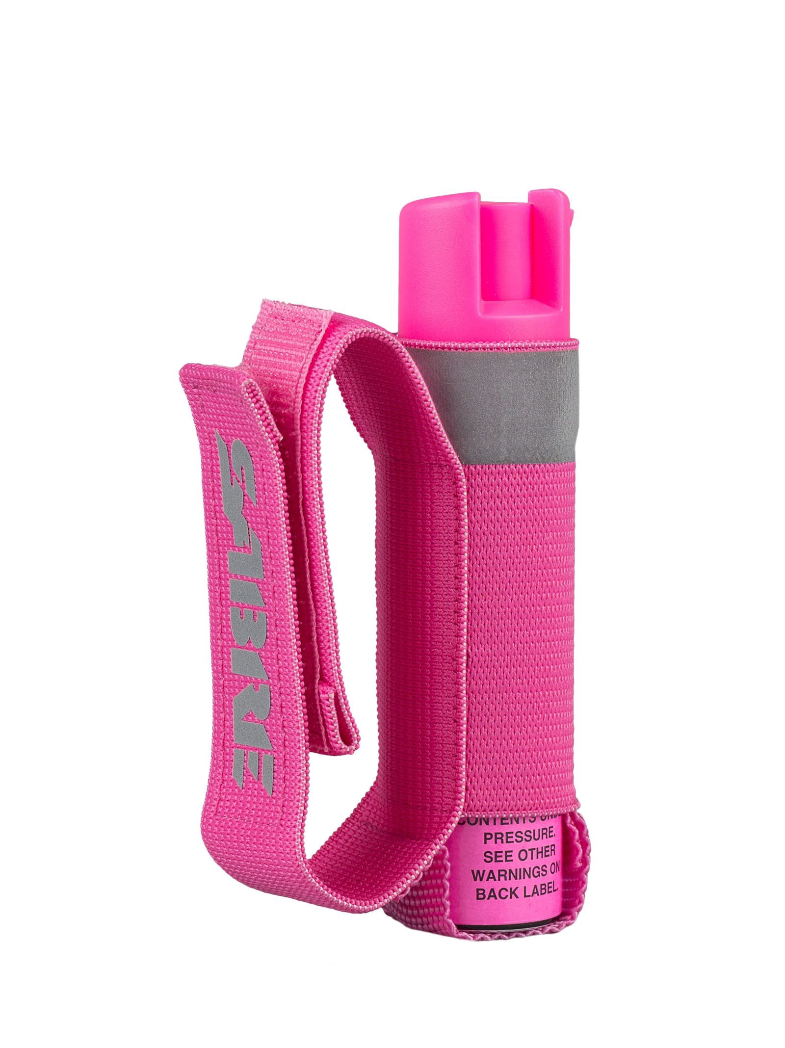 (3 pack) SABRE Runner Pepper Gel with Adjustable Reflective Hand Strap, Pink, 1 Ct, New, Pocket Pepper Sprays