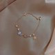 thumbnail image 5 of Charm Girl Conjunto de pulsera de estrella y luna de color dorado, moda geométrica simple para mujer, pulseras de cadena de aleación elegantes populares, joyería, juego de 4 piezas, 5 of 5