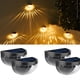 thumbnail image 1 of Juego de 4 lámparas solares LED de luz cálida para pared de exterior, IP65, impermeables, iluminación decorativa de pared, lámpara de pared para valla, patio, jardín, puerta de entrada, escalera., 1 of 5