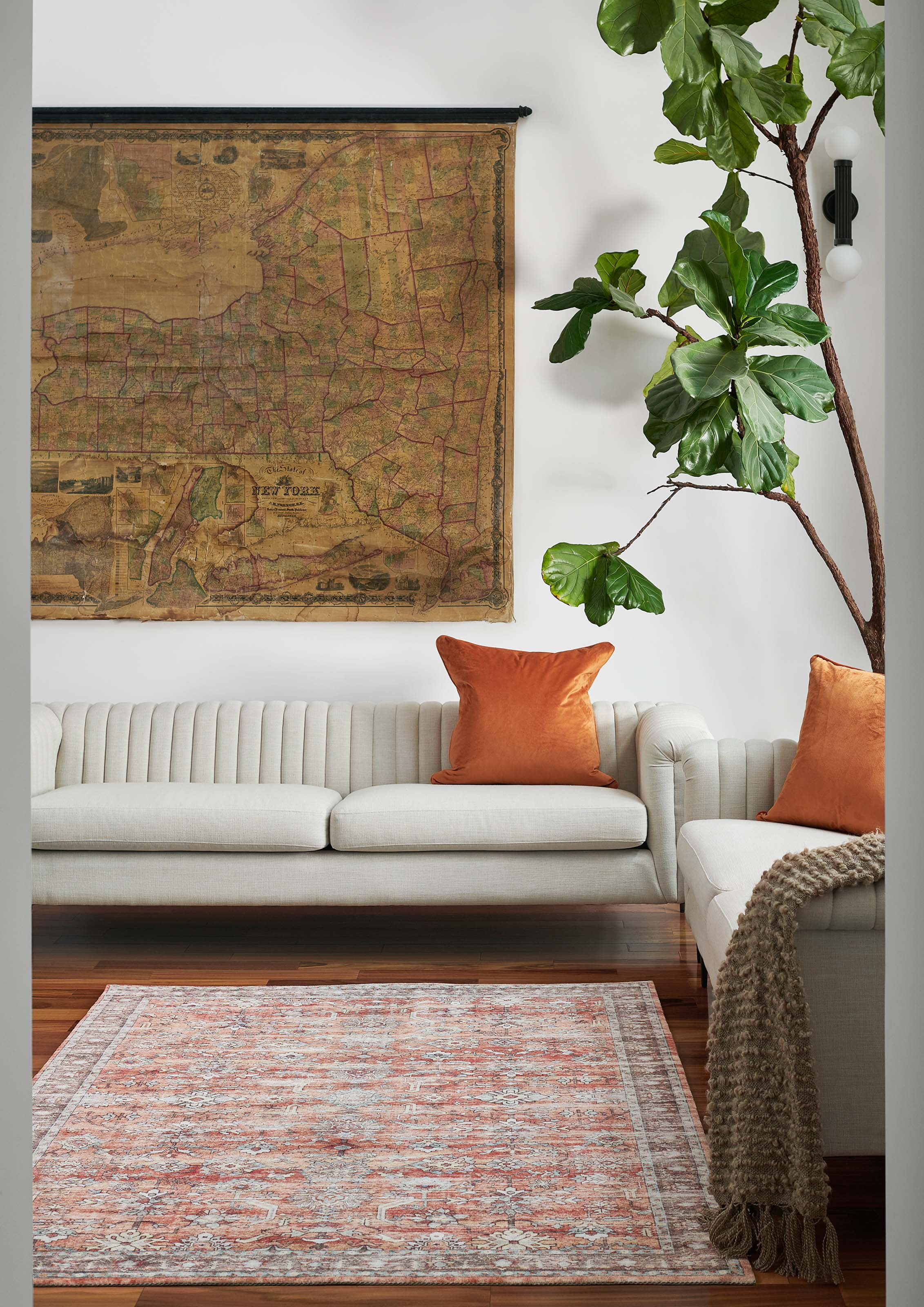 ECARPET Ruby Traditional Area Rug for Living Room, Bedroom, Dining Room, Entrance, Hallway and More.