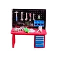 thumbnail image 2 of FashionCha Mini Table Model 1/64 Scale Mini Tool Table Model Diorama Accessories Resin Display Prop Micro Landscape Decor Suitable for Gift Giving Home Decoration Dollhouse Car Repair Red Table, 2 of 8