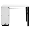 thumbnail image 4 of Jared 42" Sleek Wood Storage Desk with Chalkboard Door - Solid White, 4 of 8