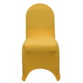 thumbnail image 4 of YCC Linens - 6 Pack Stretch Spandex Banquet Chair Covers - Gold, 4 of 6