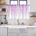 thumbnail image 2 of Purple Polka Dots Kitchen Curtains Window Panels, Vintage Abstract Art Watercolor Insulated Window Treatment Curtain, Grommet Curtains for Bedroom/Living Room/Bathroom, 2 Piece 52"Wx45"L, 2 of 8