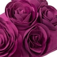 thumbnail image 7 of JWH  3D Velvet Floral Throw Pillow Cases Handmade for Bed Sofa Chair Decoration 12x20inch Berry, 7 of 7