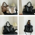 thumbnail image 5 of CoCopeaunt Women's Fashion PU Leather Tote Handbag Shiny Large Hobo Shoulder Bag Purse Chain Long Strap, 5 of 5
