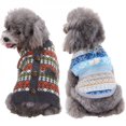 thumbnail image 3 of PENGXIANG Cardigan pour Chat Chien Extensible Grand Tricoté Chaud Pull Bleu Cardigan Boucle TTG Code, 3 of 6