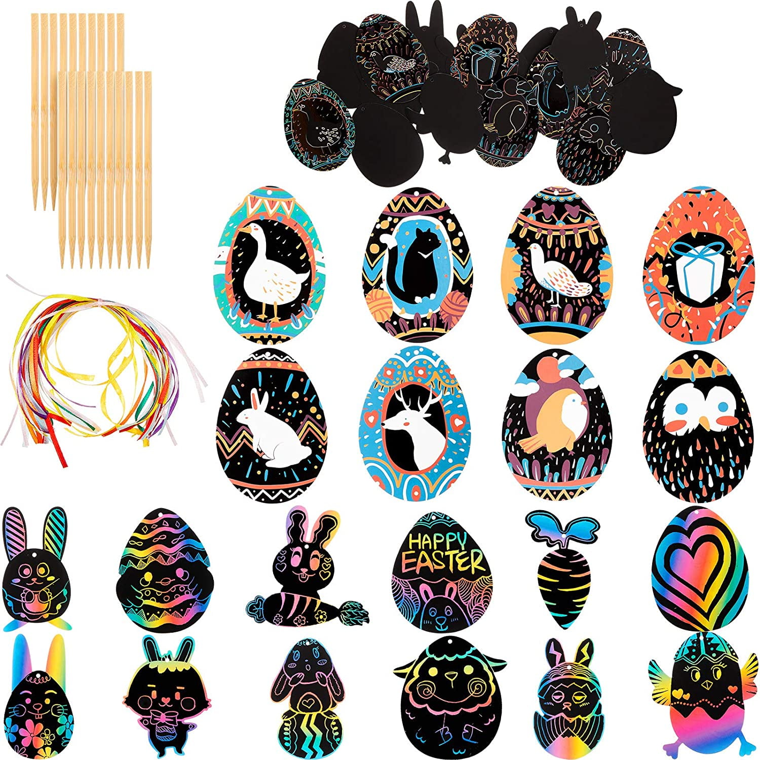 Details about   Home DIY Bunny Happy Decoration Easter Egg Wooden Decoration Party 