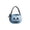 Blue, variant on Halloween Embroidered Candy Bag, Handheld Pumpkin Bucket, Holiday Party Prop with Bow, 10" Trick or Treat Bag with Ghost Design, Reusable Canvas Candy Carrier for Toddlers, Blue