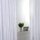 thumbnail image 4 of Cortinas opacas de satén con bolsillo para barra, 200x250cm, blancas, 4 of 9