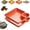 Orange, variant on 2026 New Sauce Separated Plate,4/8 Pcs Multi-Section Reusable Dip Tray,Japanese Dumpling Plate,Chips And Dip Serving Dish For Appetizer, Taco Salsa, Fruit, Charcuterie,Easy To Clean