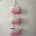 thumbnail image 1 of Hand-woven 3 Layers Over The Door Storage Basket Bathroom Sundries And Cosmetics, 1 of 5