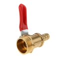 thumbnail image 2 of mmirethe Various Type Ball Valve Threaded Brass Ball Valve 4 interface 20mm 8mm Red 1Set, 2 of 6