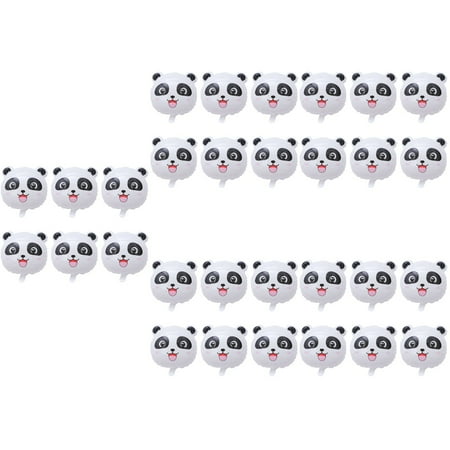 Hemoton 5 PCS Giant Panda Balloon Clear Balloons for Stuffing Dinosaur Inflator Happy Birthday Purple Baby