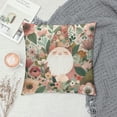 thumbnail image 2 of COMIO Spring Summer Gnome Lumbar Decorative Throw Pillow Cover, Rectangular Pink Sunflower Outdoor Home Decor, Floral Flower Diamonds Butterfly Seasonal Couch Cushion Case White, 2 of 5