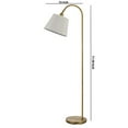 thumbnail image 5 of Benjara BM220851 Lampe de Sol en Métal 60W avec Forme Col de Cygne & Base Stable, Or, 5 of 5