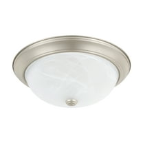 Capital Lighting 219031 3 Light 15" Wide Flush Mount Bowl Ceiling Fixture - Nickel