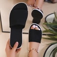 thumbnail image 6 of Domuza Womens Orthopedic Sandals Non Slip Slip on Arch Support Summer Flat Sandals Lightweight Sneakers 2026 Beach Orthopedic Shoes Black 5.5（EU-36）, 6 of 6
