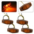 thumbnail image 2 of 4pcs Amber LED Side Marker Light Front 12V-24V Car Van Truck Trailer Lorry Lamp, 2 of 8
