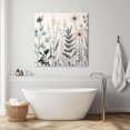 thumbnail image 3 of Vintage Floral Leaves Wall Art Painting on Canvas, Summer Botanical Canvas Art Home Prints Wall Art Framed Modern Artwork for Living Room Bedroom Wall Decor 8x8in, 3 of 9