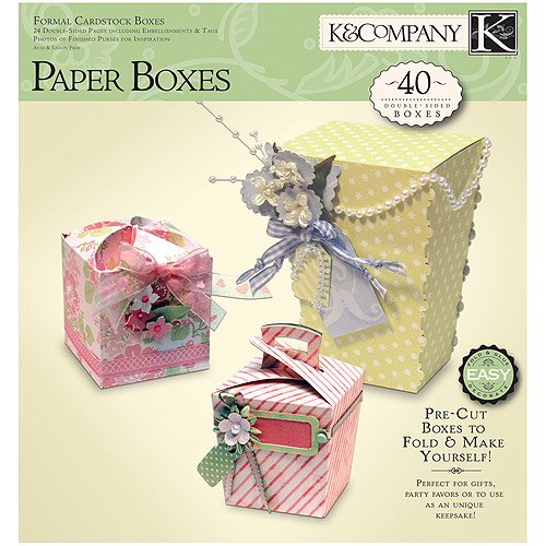 "Paper Crafting PadFormal Cardstock Boxes, Makes 40"