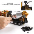 thumbnail image 5 of ufehgfjh Alloy Truck Light Music Pull Back Cement Tanker Large Concrete Toy Car Model, 5 of 5