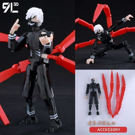 9L3D Lucky13 Titan 13 Ichigo Kurosaki Anime Action Figure Dummy 13 Sword Poseable Hollow Mask Model Birthday Surprise Decoration
