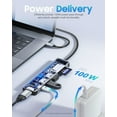 thumbnail image 3 of Hub USB C Hiearcool 7 en 1 con lector de tarjetas SD/TF 4K HDMI USB 3.0, 3 of 6