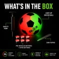 thumbnail image 6 of Glow in the Dark Soccer Ball – Size 5 Ball - Color Changing LED Light Up Socerball – Red & Green Light Every 30 Seconds – Night Sports Fun for All Ages, 6 of 10