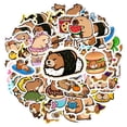 thumbnail image 2 of 35pcs Cute Capybara Stickers Cartoon Animal Stickers Playful DIY Stickers for Luggage Notebooks Phone, 2 of 9