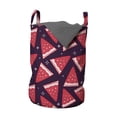 thumbnail image 1 of Summer Laundry Bag, Watermelon Freshness Fruits Seasonal Yummy Delicious Organic, Hamper Basket with Handles Drawstring Closure for Laundromats, 13" x 19", Dark Purple Dark Coral, by Ambesonne, 1 of 4