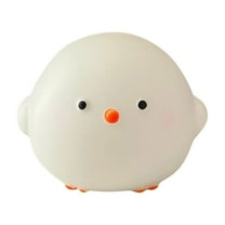 Cute Chick Night Light for Kids, Soft Silicone LED Nursery Lamp, Portable Rechargeable Bedside Light, Tap Control, Safe for Baby Room, Gift for Children, Dimmable Warm Night Lamp for Bedroom Decor