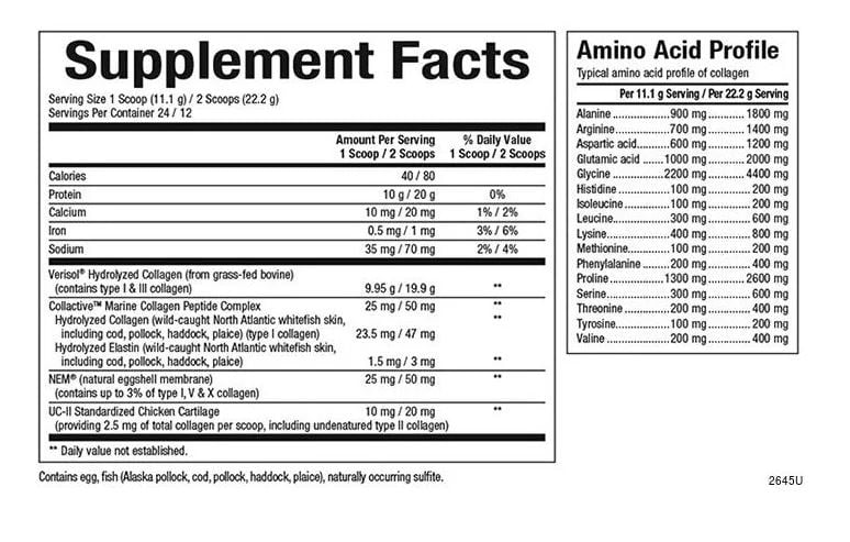 Natural Factors Total Body Multi Collagen Protein, 5-Collagen Blend with Hyaluronic Acid, Biotin, L-Glutamine and L-Tryptophan, Unflavored, 9.41 Oz