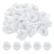 thumbnail image 1 of Uxcell 50pcs 3cm rosas de cinta para manualidades flores de tela artificiales, blancas, 1 of 5