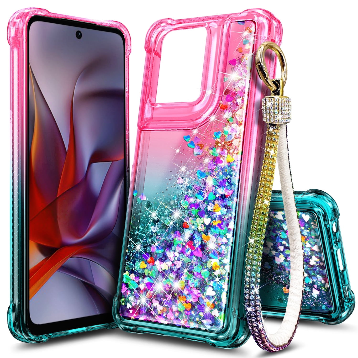 NGB Supremacy Moto G 2025 Glitter Case Pink photo 1