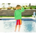 thumbnail image 3 of Boys UPF 50+ Recycled Polyester Soft Stretch Below the Knee Printed Swim Board Shorts | USA Stars, 3 of 8
