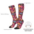 thumbnail image 4 of Naloa Skull blue daisy flower Thigh High Socks Extra Long Stretchy Sock Women Over Knee High Opaque Stocking Daily Wear, 4 of 6