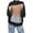 Black, variant on Women T Shirt Round Neck Mesh Hollow Out Backless Loose Fit T Shirt Top with Rhinestone Detail Summer Tops for Women Black L