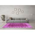 thumbnail image 3 of Ahgly Company Indoor Square Abstract Purple Modern Area Rugs, 4' Square, 3 of 4