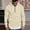 Beige, variant on Men's Half Zip Hoodie Lightweight Quick Dry Polyester with Kangaroo Pocket - Size 2XL, Beige