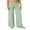 Green, variant on Michellecmm Women's Baggy Pants Elastic Waistband Wide Leg Striped Pants