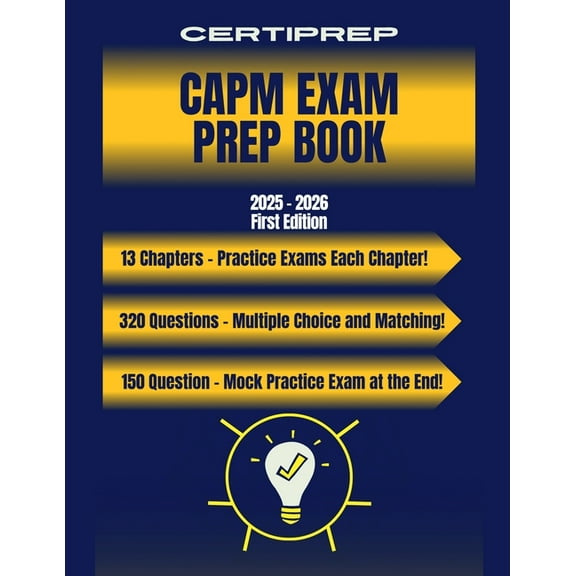 CertiPrep - CAPM Exam Prep Book 2025-2026, (Paperback)