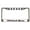 chrome/white/black, variant on Pitbull Mom with Paw Prints(Dog Lovers) Style Heavy Duty Metal License Plate Frame Personalised/Car Accessories Car Tag Holder Cover (Chrome/White/Black)