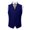 Dark Blue, variant on WIZUTIZ Men's Dress Vest Solid Color Lapel Single Breasted Multi-Pocket Sleeveless Breathable Lightweight Summer Casual Comfortable Button Front Vest