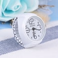 thumbnail image 3 of WORGEOUS 1pc personalidad unisex reloj en forma de anillo de dedo moda exquisito anillo de reloj de cuarzo (blanco), 3 of 7