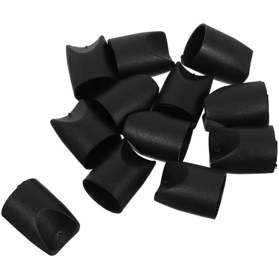 WEUVEB 12Pcs Metal Padded Chair Leg Caps for Indoor Use with V Shaped Stability Design