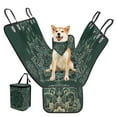 thumbnail image 2 of Pzuqiu Green Mandala Dog Car Seat Cover Hard Bottom Pet Hammock Scratchproof and Nonslip Backseat Covers for Cars with Pet Bandana and Garbage Bag Pack of 3, 2 of 6