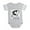 Heather Gray, variant on CafePress - Plays With Salamand... - Cute Infant Baby Football Bodysuit